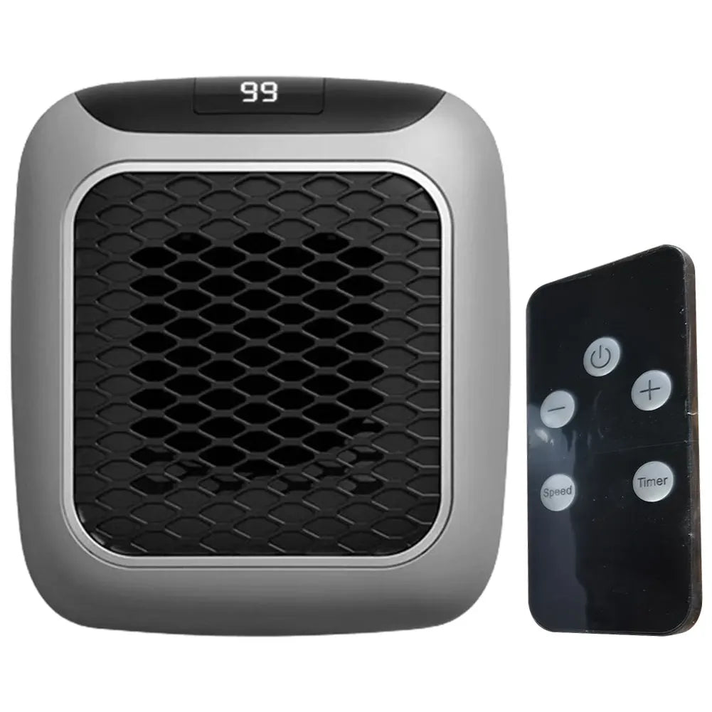 800W Portable Electric Heater Wall Outlet Small Space Heater with Adjustable Thermostat Room Heater Home Appliance Heating Stove - Idrilay 