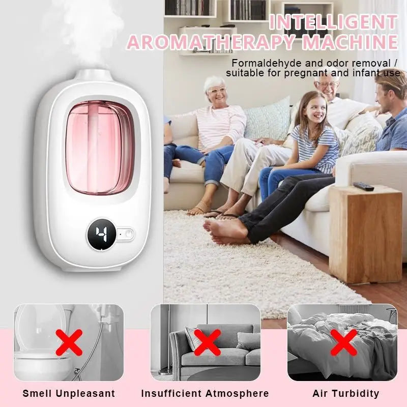 Automatic aromatherapy device toilet home air freshener aromatherapy machine essential oil diffuser rechargeable humidifier - Idrilay 