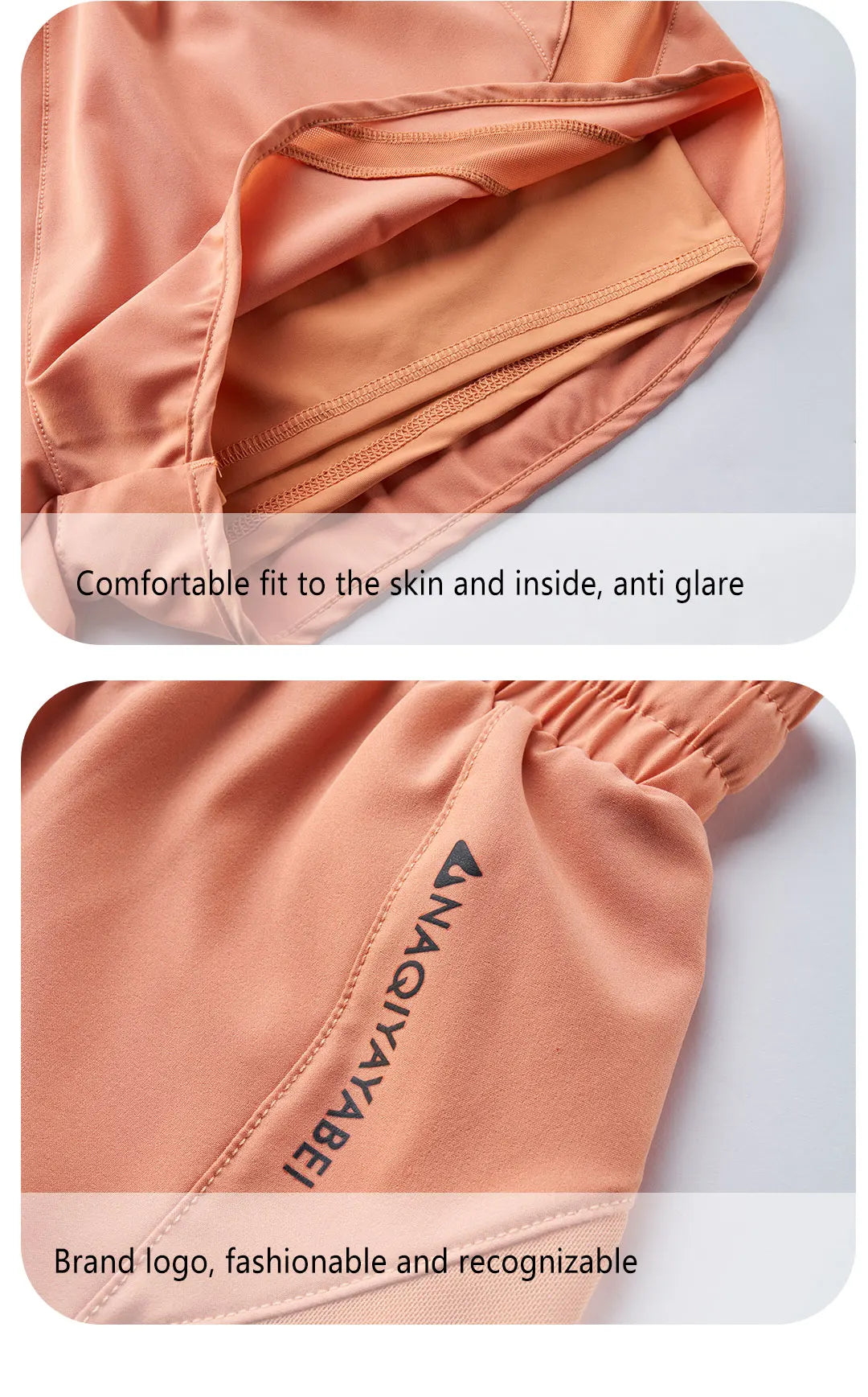 Sports shorts women's yoga fitness high waist loose three-quarter pants high elastic quick-drying breathable anti-glare - Idrilay 