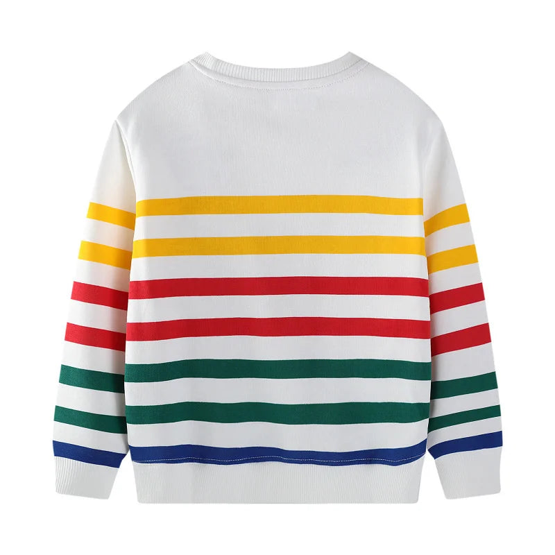 Jumping Meters 2-7T 2025 Design Boys Girls Sweatshirts Truck Cars Embroidery Hooded Shirts Kids Clothes Long Sleeve Autumn Tops