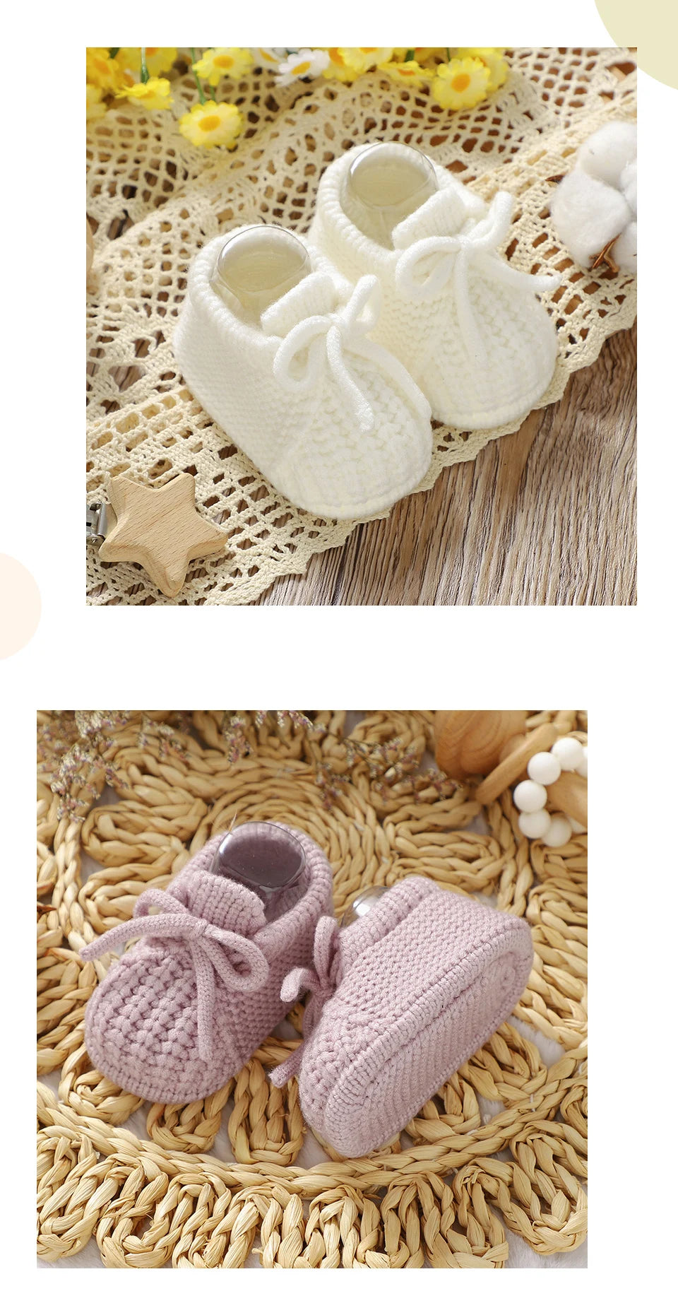 Newborn Baby Shoes Knitted Infant Boys Girls First Boots Fashion Solid Toddler Kid Bed Footwear 0-18M Warm Clothing Accessories