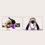 High Density Yoga Blocks -Firm EVA Foam Bricks - Gymnastics Block for Muscle Pain and Stress Purple - Idrilay 