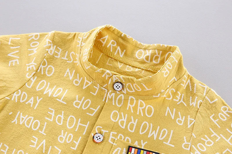 New Summer Baby Boys Clothes Suit Children Fashion Letter Shirt Shorts 2Pcs/Sets Toddler Casual Costume Infant Kids Tracksuits