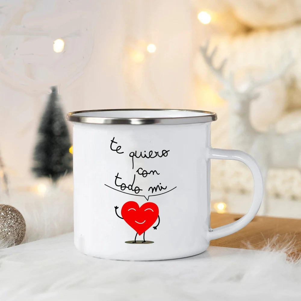 You Are My Favorite Person Print Valentines Coffee Mug Valentine Enamel Mugs Party Wine Juice Beverage Cup Valentine's Day Gift - Idrilay 