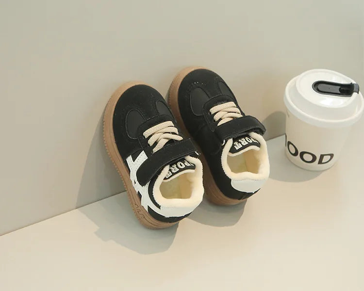 Children's Casual Cotton Shoes 2025 Autumn Winter New Boys Girls Retro Sports Shoes Kids Toddler Non-Slip Comfortable Sneakers - Idrilay 