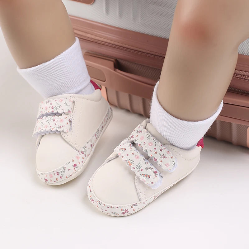 Baby Girl Shoes White Lace Floral Embroidered Soft Shoes Prewalker Walking Toddler Kids Shoes First Walker