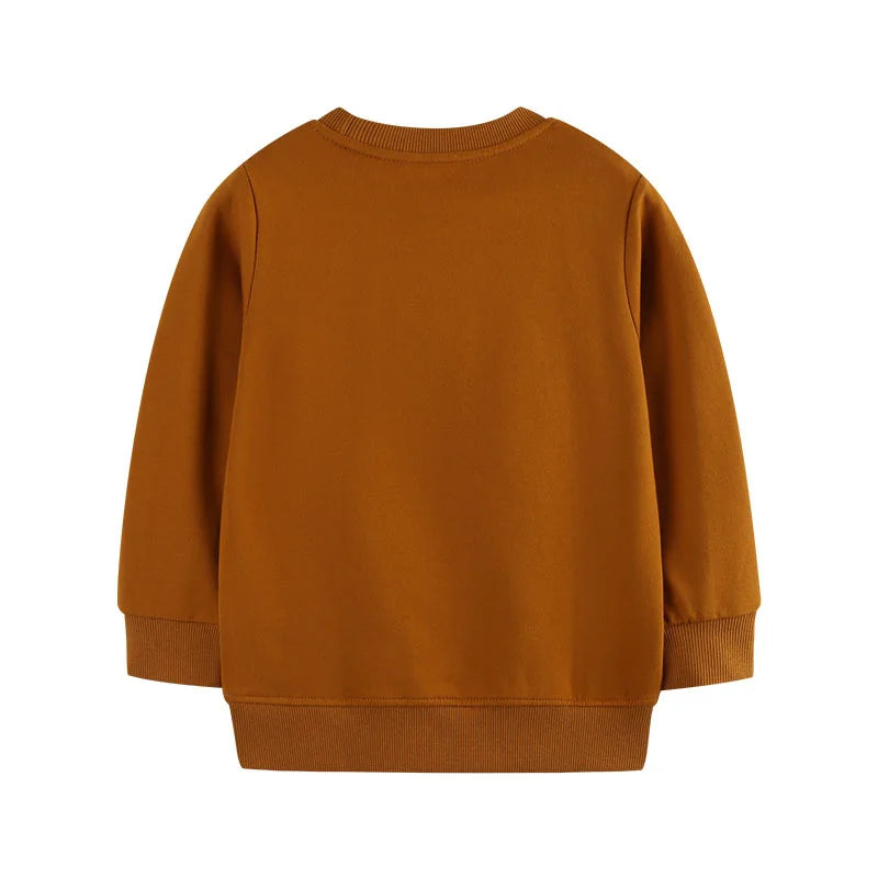 2-7T New Design Cotton Boys Sweatshirts Dinosaurs Fashion Children's Sport Shirts Long Sleeve Kids Autumn Spring Clothes