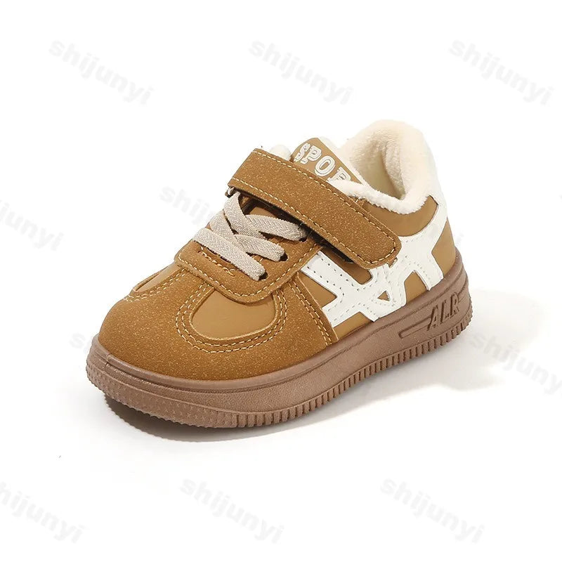 Children's Casual Cotton Shoes 2025 Autumn Winter New Boys Girls Retro Sports Shoes Kids Toddler Non-Slip Comfortable Sneakers - Idrilay 