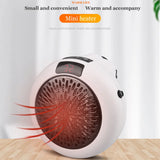 Electric Heater Portable Ptc Ceramic Hot Air Fan Household Desktop  Wall Mounted Round Home Mini Appliances Winter Heater - Idrilay 