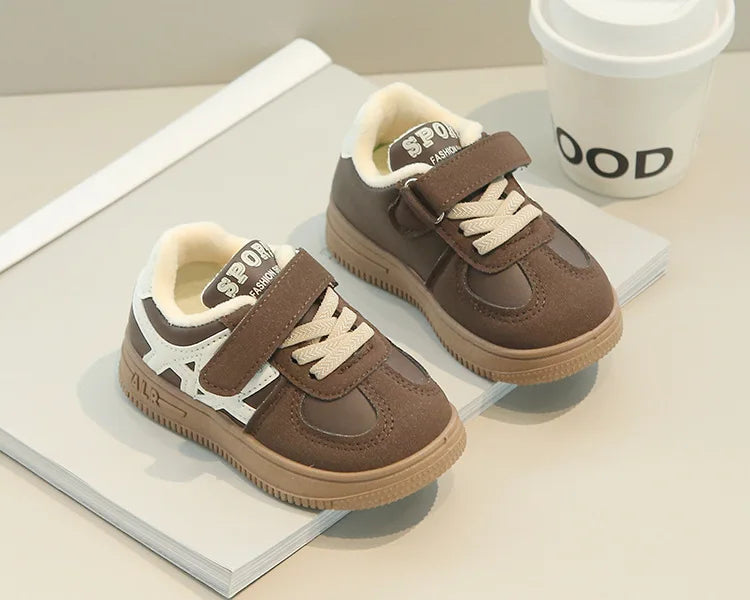 Children's Casual Cotton Shoes 2025 Autumn Winter New Boys Girls Retro Sports Shoes Kids Toddler Non-Slip Comfortable Sneakers - Idrilay 