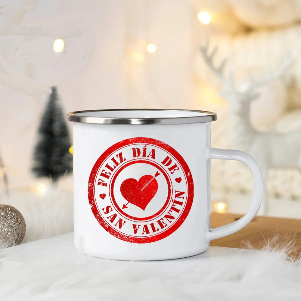 You Are My Favorite Person Print Valentines Coffee Mug Valentine Enamel Mugs Party Wine Juice Beverage Cup Valentine's Day Gift - Idrilay 