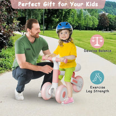 DORTALA Baby Balance Bike Indoor Outdoor Infant Bicycle Riding Toys Toddler Bike