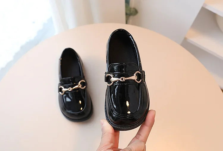 British Style Children Leather Shoes Breathable Slip on Loafers for Kids Boys Student Performance Shoes Toddler Girl Moccasins