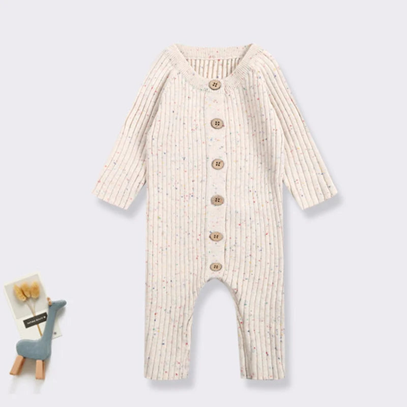 2024 New Autumn Infant Baby Girls Boys Knitted Jumpsuit Toddler Baby Girl Boys Long Sleeved Knitting Romper Children Clothes