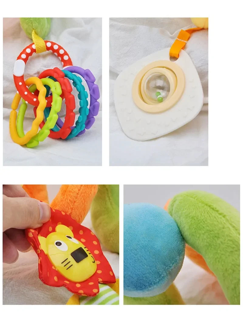 New Soft Infant Crib Bed Stroller Toy Spiral Baby Toy For Newborns Car Seat Educational Rattles Baby Towel Bebe Toys 0-12 Months