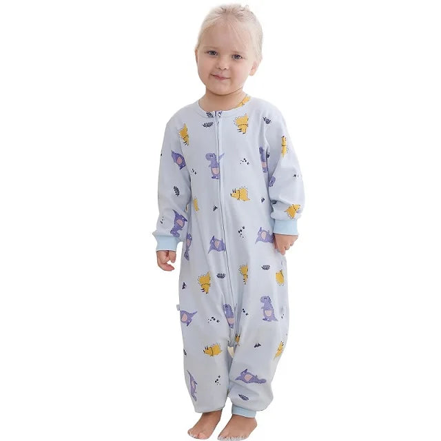 MICHLEY Spring Cotton Sleeping Bag Baby Sack Cartoon Sleepsack Pajamas Long Sleeve Sleepwear For Girls Boys Children 6M-6T