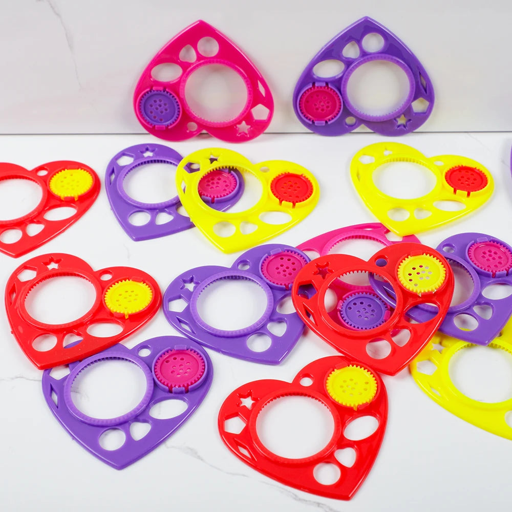 12Pcs Sweet Heart Love Slap Bracelets Valentine's Day Wristbands for Wedding Birthday Party Favors Valentine Anniversary Gift - Idrilay 