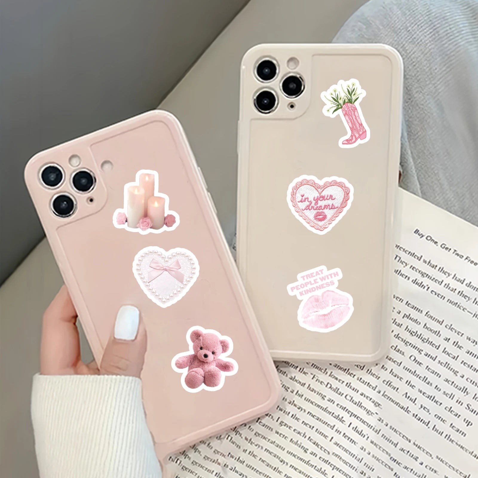 46pcs Valentine's Day Theme Pattern Stickers, Suitable for Valentine Parties, Photo Albums, Notebooks, Phone Cases, Water Bottle - Idrilay 