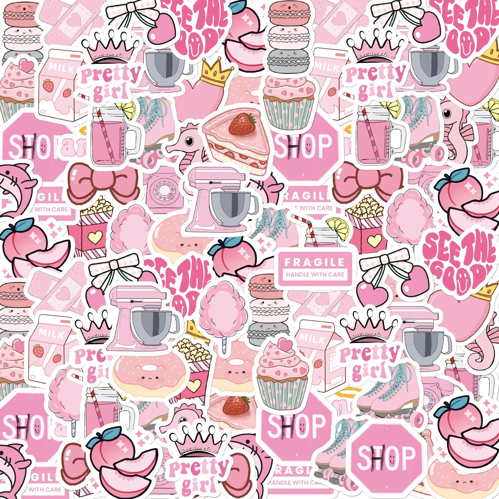 46pcs Valentine's Day Theme Pattern Stickers, Suitable for Valentine Parties, Photo Albums, Notebooks, Phone Cases, Water Bottle - Idrilay 