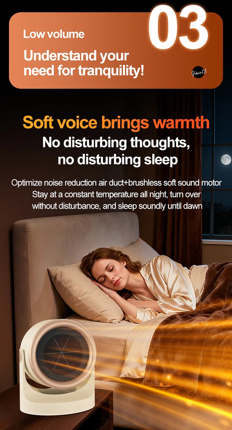 Desktop Heater Dormitory Mini Quick Heating Silent Energy Efficient Household Hot Air Blower Appliances Room Warmer For Office ﻿ - Idrilay 