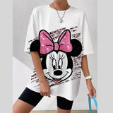 2026 M-ickey 3D Print T-shirt for Women Kids T-shirt Round Neck Clothes Pulovers Top Graphic T Shirts Casual