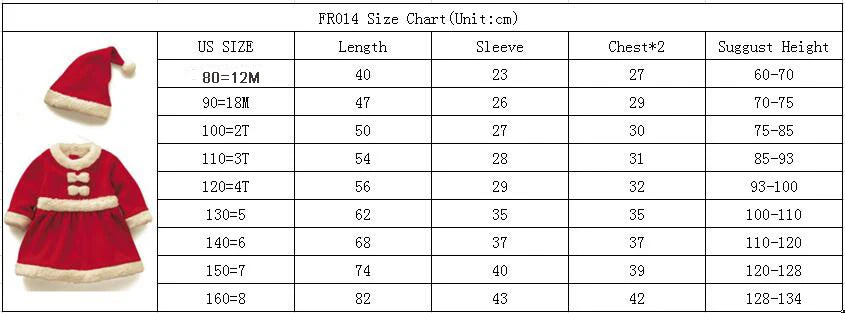 Christmas Baby Santa Claus Costume Baby Boys Girls 3/4 Sleeve Clothes Toddler Kids Dress Children Clothing for 1-8 years