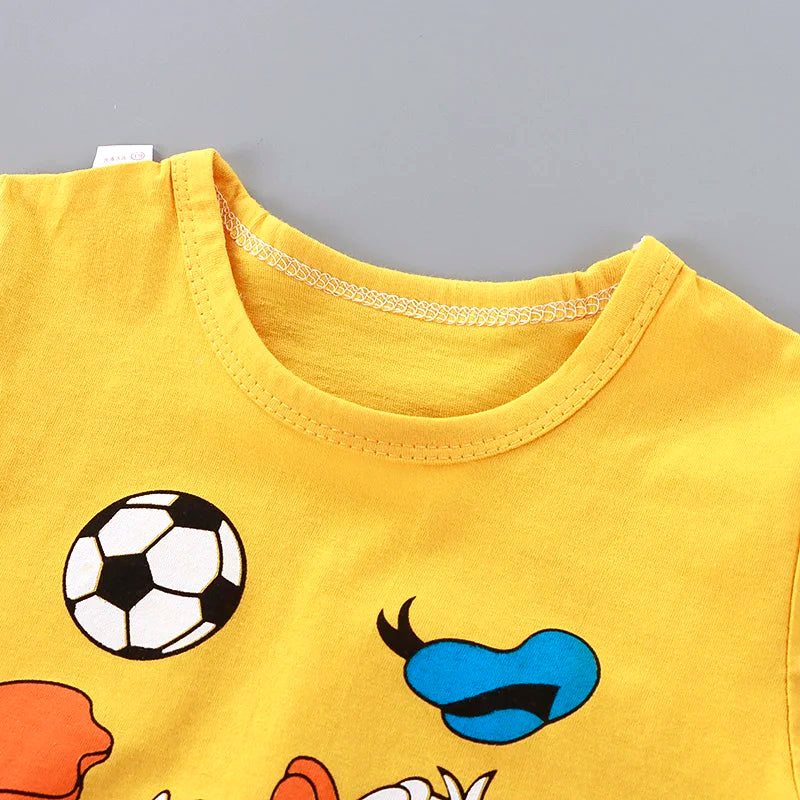 Boys clothes set 2pcs Summer Cartoon gril Short-Sleeved kids Suit Children's Clothing Outfit Set for boys 0-4 year