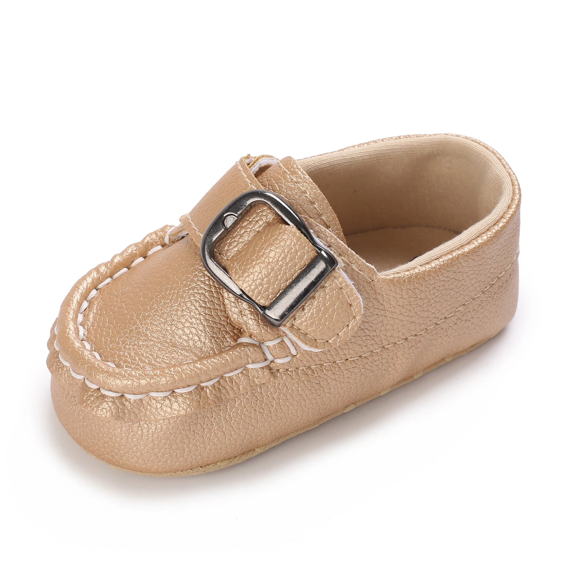 Cute Spring Newborn Golden Baby Shoes Non Slip Cloth Bottom Girl Shoes Elegant Breathable Casual Baby First Walking Shoes 0-18 M