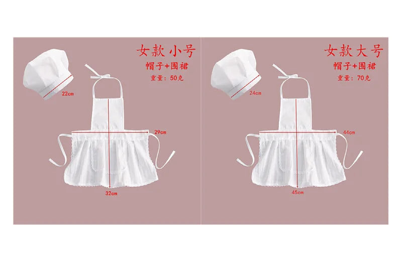 2pcs/set Baby Chef Apron Hat Newborn Photography Props  Kids Costumes  Chef Baby Cook Costume - Idrilay 