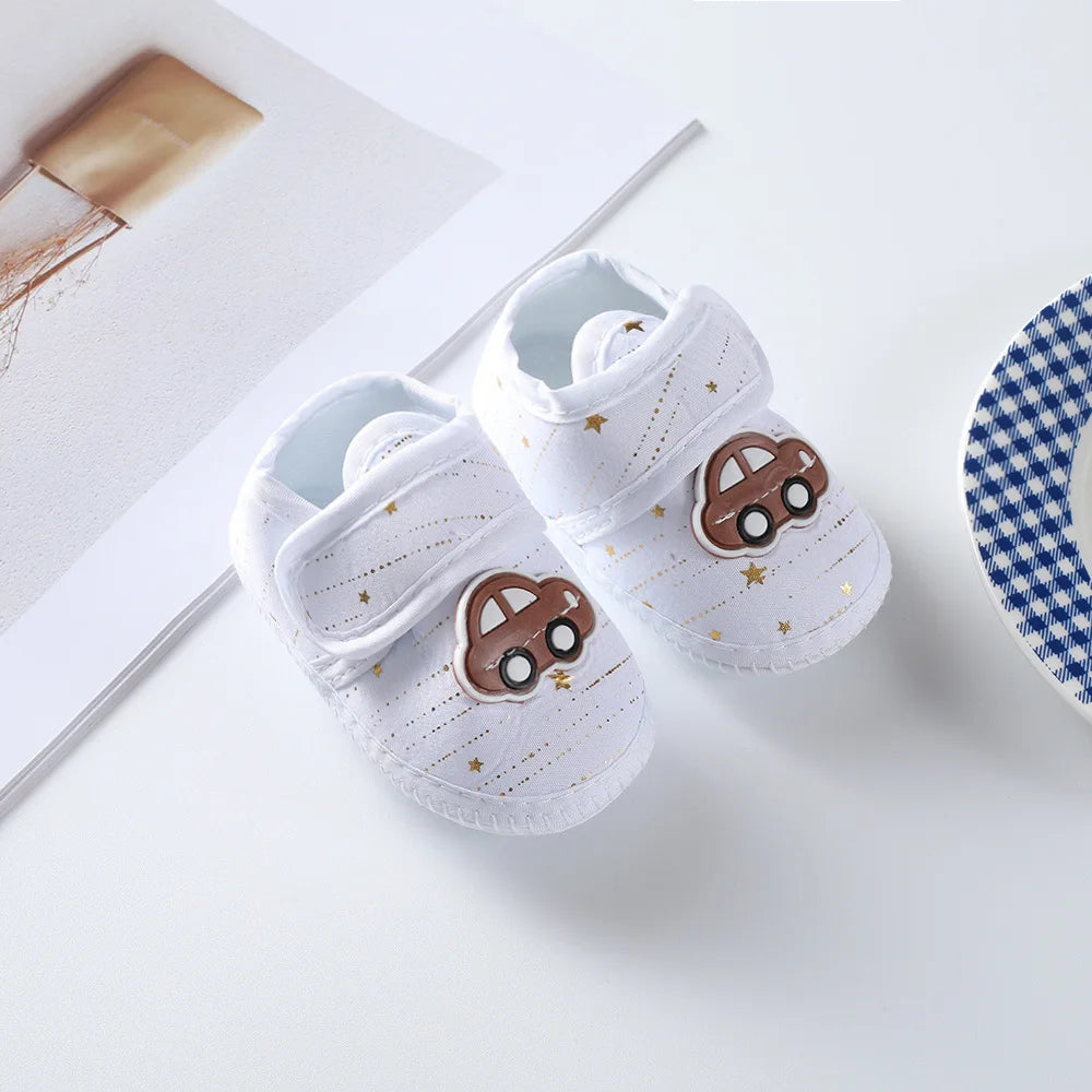 Baby Girl Shoes First Walkers Lace Floral Newborn Baby Shoes Princess Infant Toddler Baby Shoes for Boys Flats Soft Prewalkers