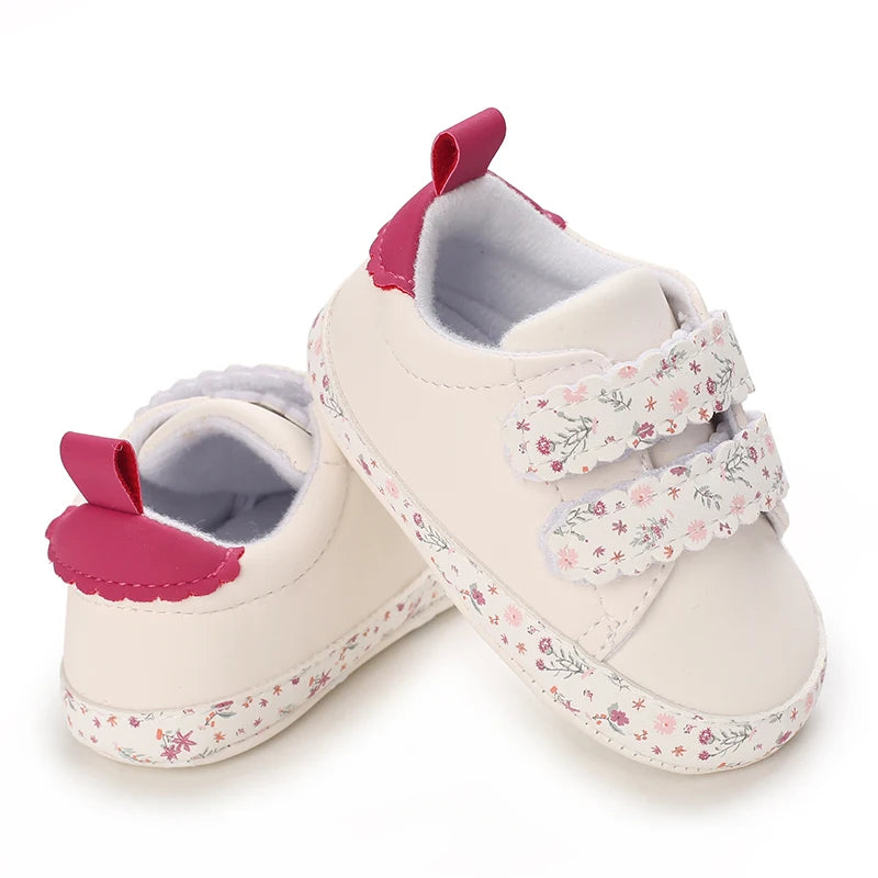 Baby Girl Shoes White Lace Floral Embroidered Soft Shoes Prewalker Walking Toddler Kids Shoes First Walker