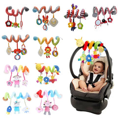 New Soft Infant Crib Bed Stroller Toy Spiral Baby Toy For Newborns Car Seat Educational Rattles Baby Towel Bebe Toys 0-12 Months