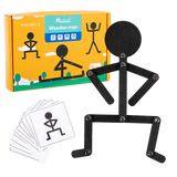 Kids Montessori Toys Wooden Early Learning Educational Puzzles Sporty Pose JigsawImprove Hands-on Skill Busy Board Gifts
