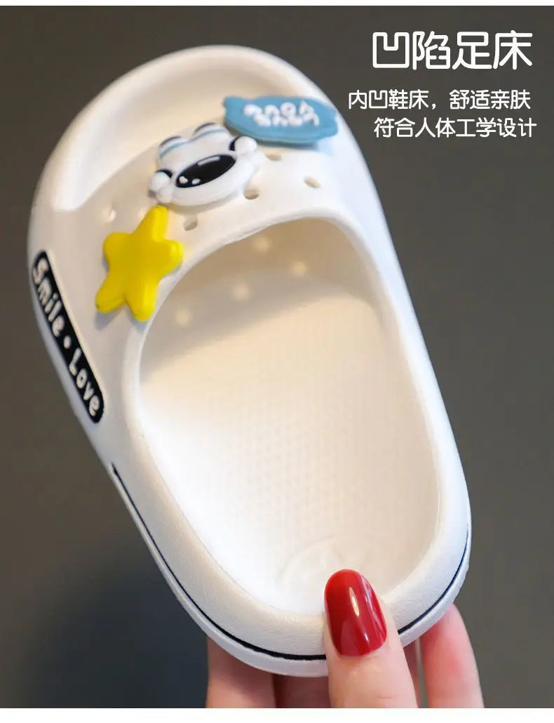 New Cute Astronaut Children's Home Indoor Slippers Anti-Slip Bathroom Baby Outdoor Sandals For Boys And Girls