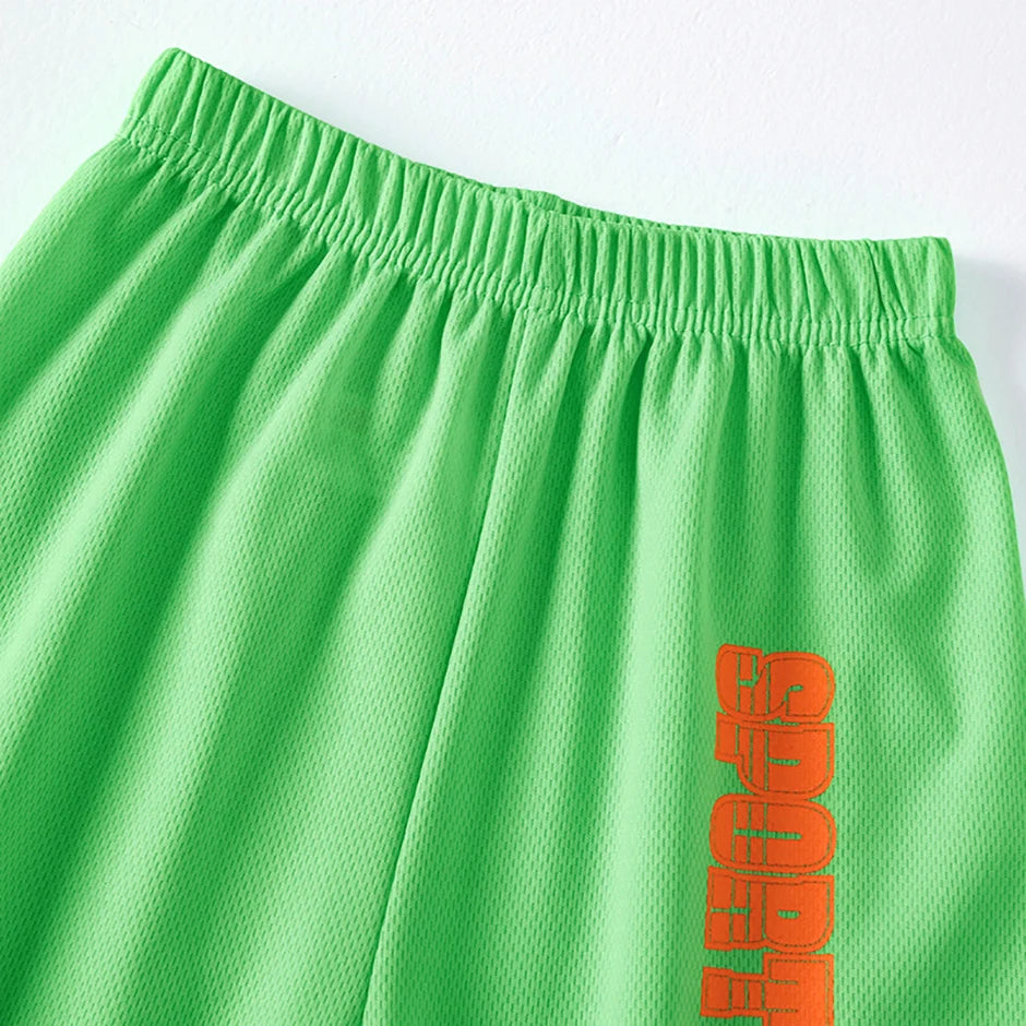 2/3 Pcs Summer Children's Dopamine Casual Versatile Shorts Boys' Sports Running Loose Pants Girls' Versatile Vacation Beach Pant