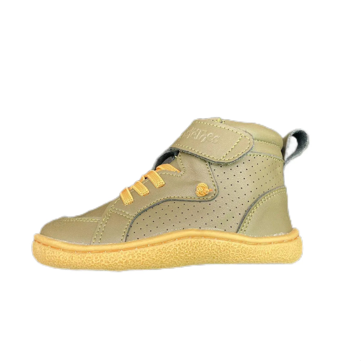 Tipsietoes Spring Autumn Genuine Leather Boots For Girls Boys Kid Barefoot Sneaker Leather Linning Light Weight Elastic Strape