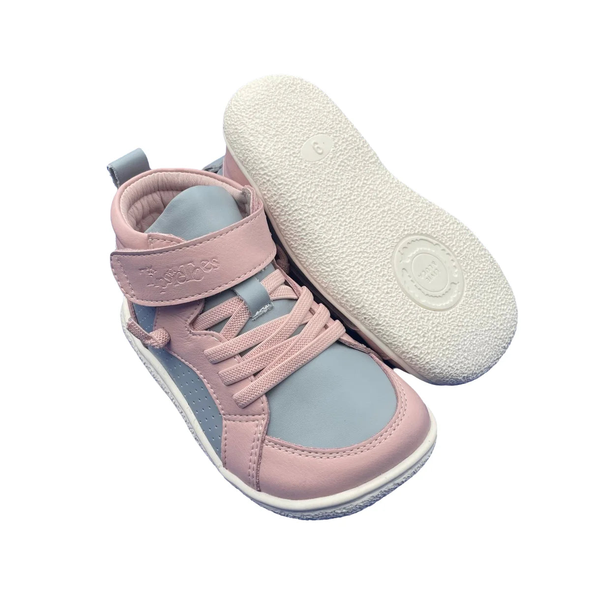 Tipsietoes Spring Autumn Genuine Leather Boots For Girls Boys Kid Barefoot Sneaker Leather Linning Light Weight Elastic Strape