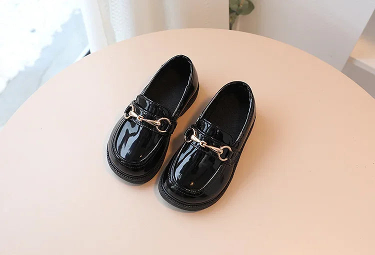British Style Children Leather Shoes Breathable Slip on Loafers for Kids Boys Student Performance Shoes Toddler Girl Moccasins