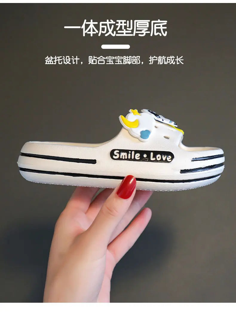 New Cute Astronaut Children's Home Indoor Slippers Anti-Slip Bathroom Baby Outdoor Sandals For Boys And Girls