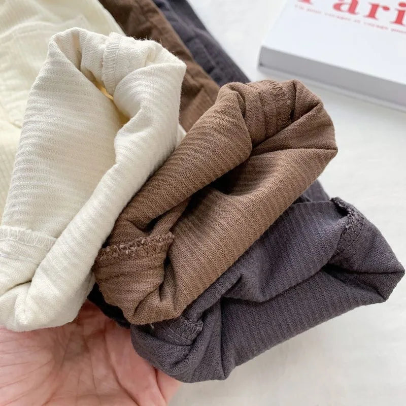 Fashion children's clothing Autumn Winter Kids solid color Corduroy pants Boys soft loose Trousers Girls all-match casual pants - Idrilay 