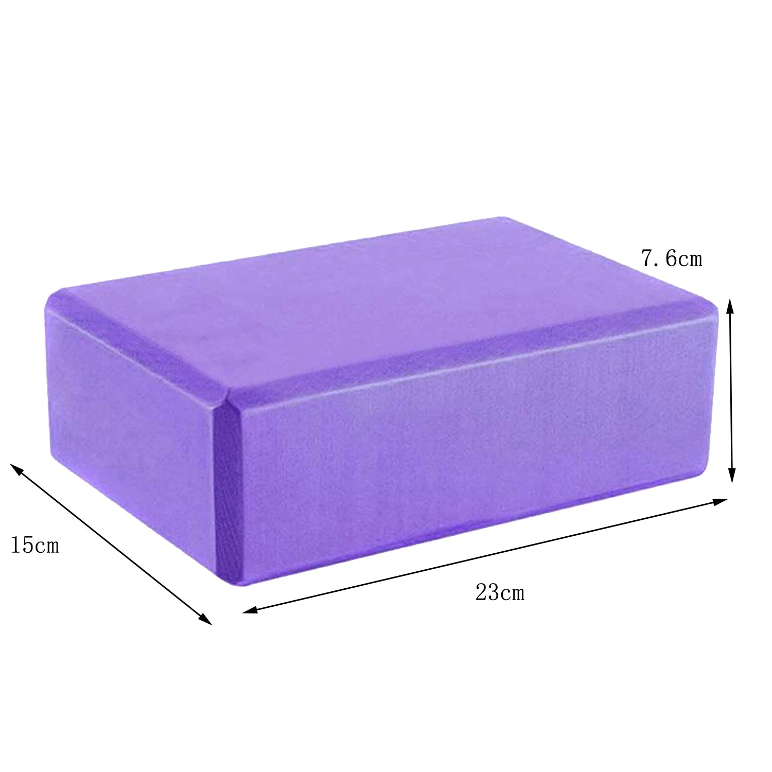 High Density Yoga Blocks -Firm EVA Foam Bricks - Gymnastics Block for Muscle Pain and Stress Purple - Idrilay 