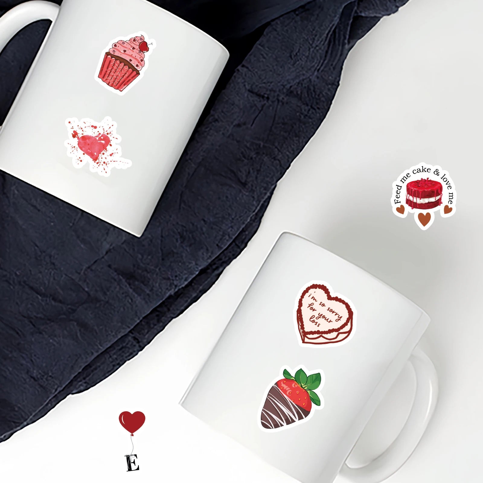 46pcs Valentine's Day Theme Pattern Stickers, Suitable for Valentine Parties, Photo Albums, Notebooks, Phone Cases, Water Bottle - Idrilay 