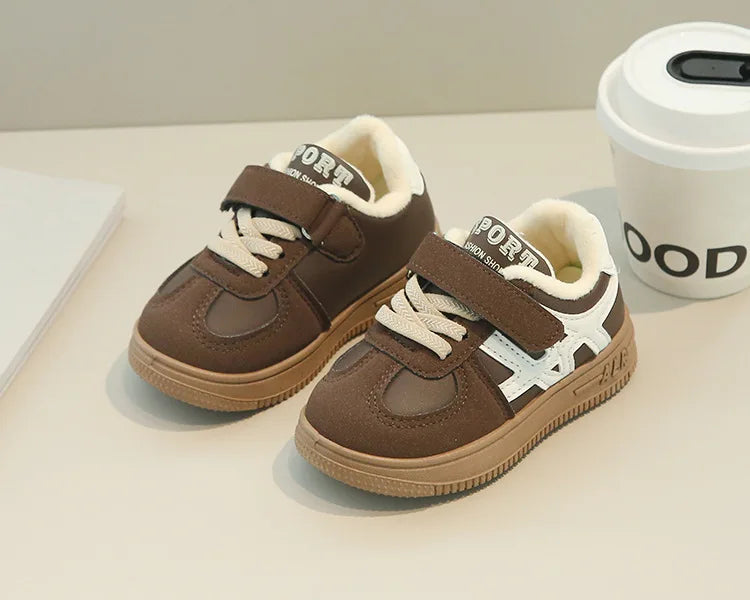 Children's Casual Cotton Shoes 2025 Autumn Winter New Boys Girls Retro Sports Shoes Kids Toddler Non-Slip Comfortable Sneakers - Idrilay 