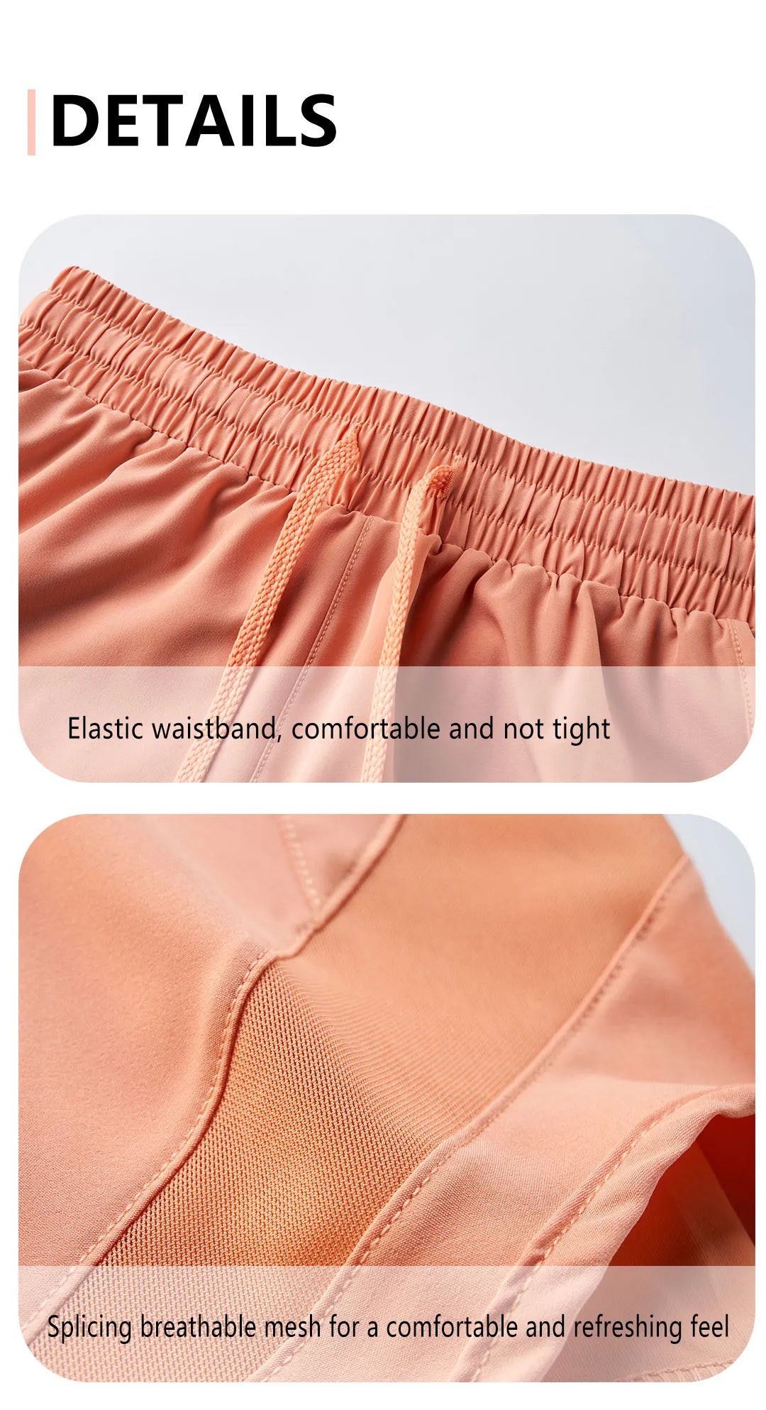 Sports shorts women's yoga fitness high waist loose three-quarter pants high elastic quick-drying breathable anti-glare - Idrilay 