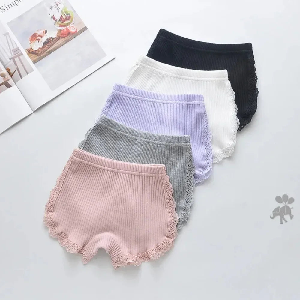 3Pcs Cotton Girls Shorts Safety Pants Top Quality Kids Pants Underwear Children Summer Cute Bow Short Underpants for 1-12 Years