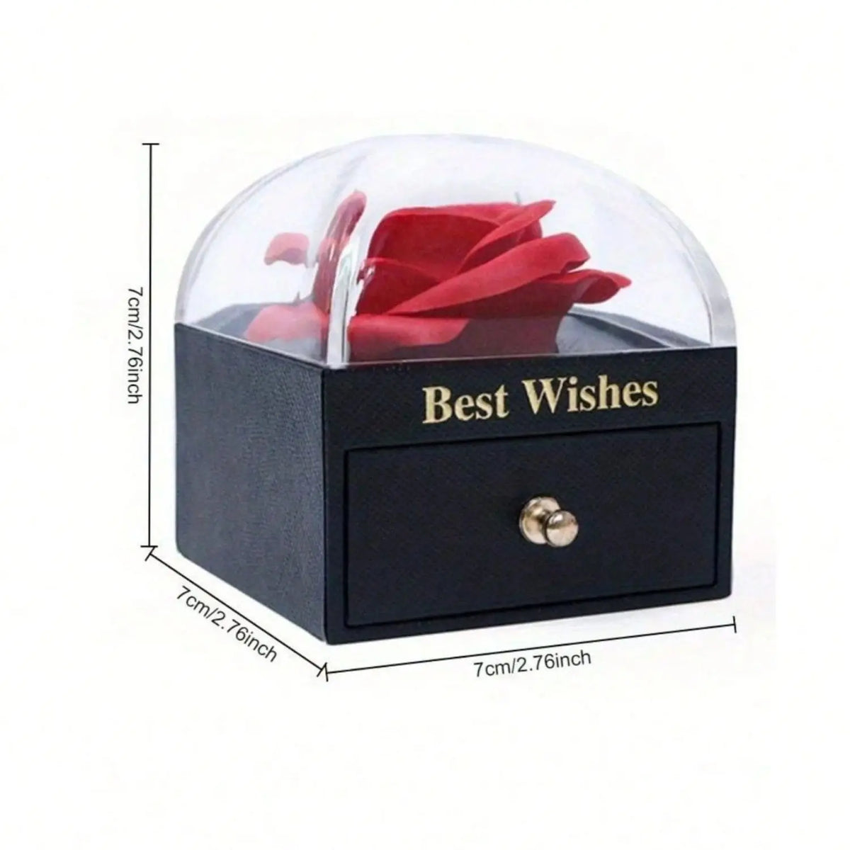 1pcs Rose Gift Box Eternal Flower Valentine Gift Box Jewelry Valentine's Day Christmas Valentine's Day Gifts for couples - Idrilay 