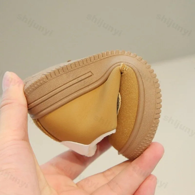 Children's Casual Cotton Shoes 2025 Autumn Winter New Boys Girls Retro Sports Shoes Kids Toddler Non-Slip Comfortable Sneakers - Idrilay 