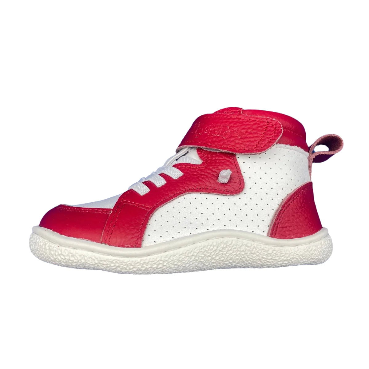 Tipsietoes Spring Autumn Genuine Leather Boots For Girls Boys Kid Barefoot Sneaker Leather Linning Light Weight Elastic Strape