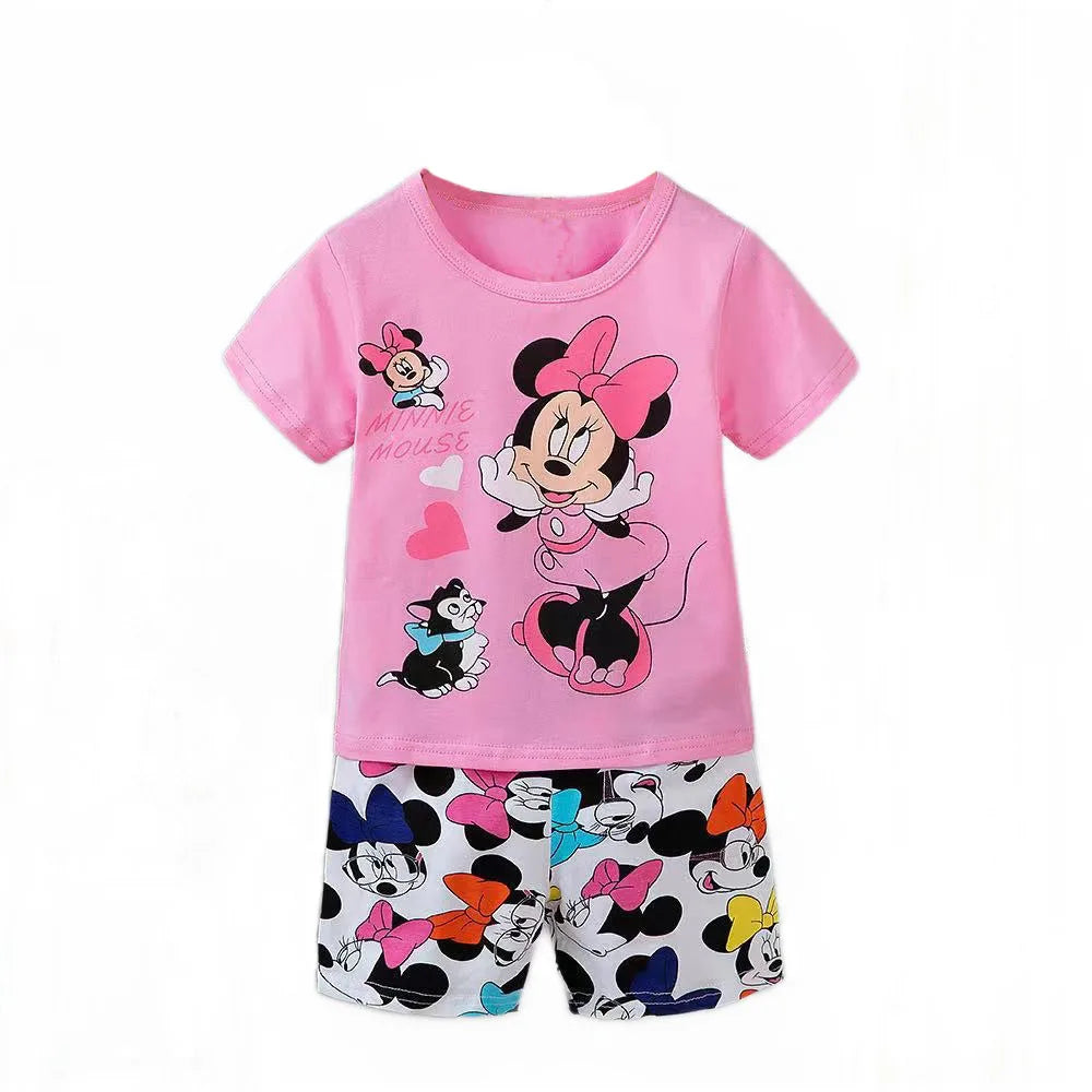 Boys clothes set 2pcs Summer Cartoon gril Short-Sleeved kids Suit Children's Clothing Outfit Set for boys 0-4 year