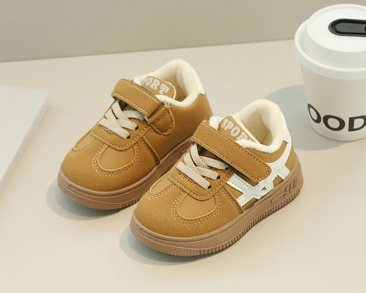 Children's Casual Cotton Shoes 2025 Autumn Winter New Boys Girls Retro Sports Shoes Kids Toddler Non-Slip Comfortable Sneakers - Idrilay 